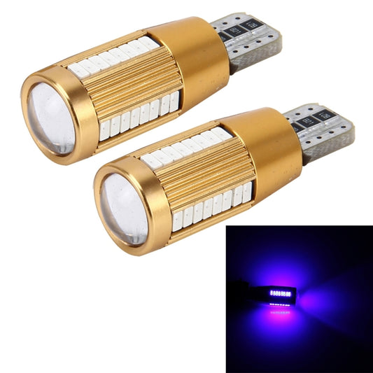 2 PCS T10 2W Constant Current Car Clearance Light with 38 SMD-3014 Lamps, DC 12-16V(Blue Light) - Clearance Lights by buy2fix | Online Shopping UK | buy2fix