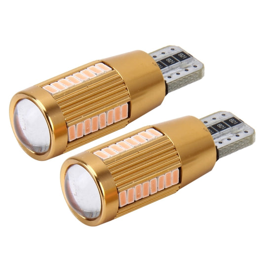 2 PCS T10 2W Constant Current Car Clearance Light with 38 SMD-3014 Lamps, DC 12-16V(Pink Light) - Clearance Lights by buy2fix | Online Shopping UK | buy2fix