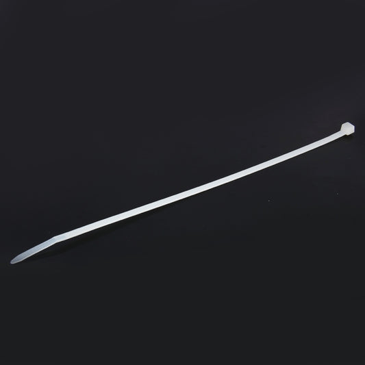 500 PCS 5mm*250mm Nylon Cable Ties(White) - Booster Cable & Clip by buy2fix | Online Shopping UK | buy2fix