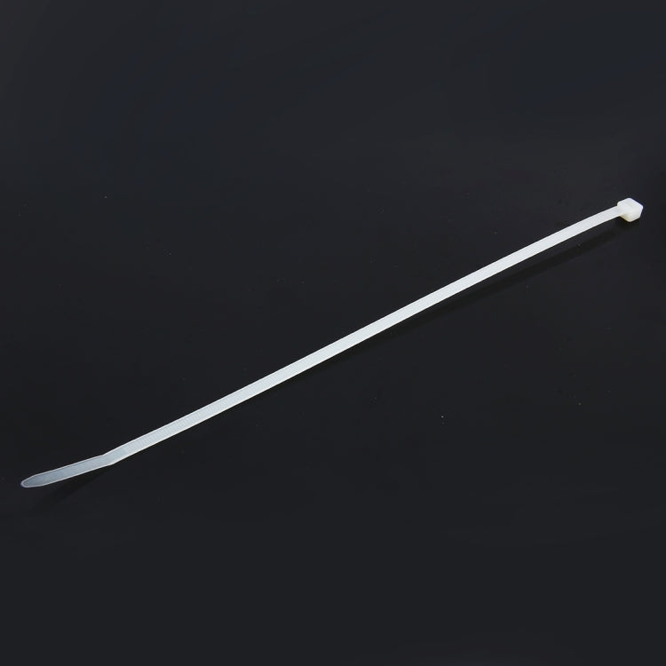 500 PCS 5mm*250mm Nylon Cable Ties(White) - Booster Cable & Clip by buy2fix | Online Shopping UK | buy2fix