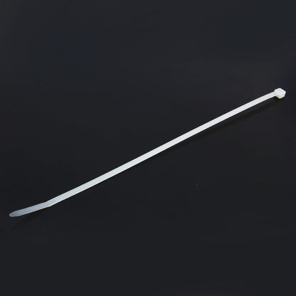 500 PCS 5mm*250mm Nylon Cable Ties(White) - Booster Cable & Clip by buy2fix | Online Shopping UK | buy2fix