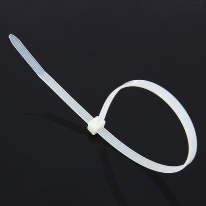 500 PCS 5mm*250mm Nylon Cable Ties(White) - Booster Cable & Clip by buy2fix | Online Shopping UK | buy2fix