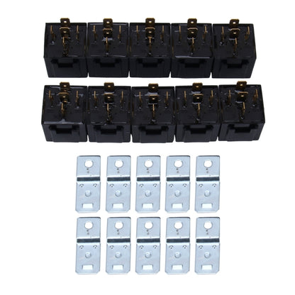 10 PCS JD-1914 40 AMP 12V Waterproof Car Auto Five Plugs Relay - Relays by buy2fix | Online Shopping UK | buy2fix