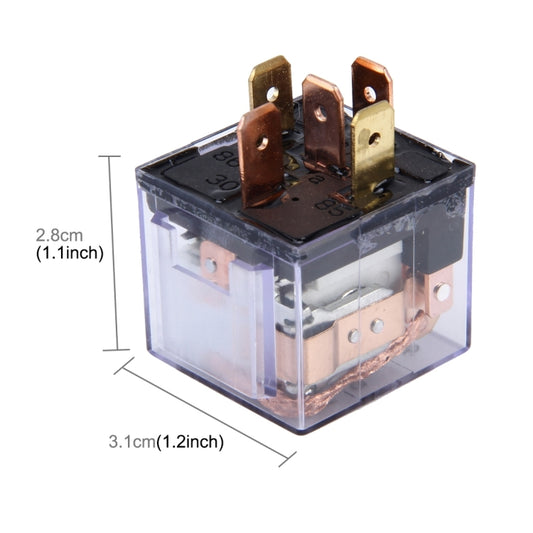 10 PCS JD-1914 80 AMP 12V Waterproof Car Auto Five Plugs Relay - Relays by buy2fix | Online Shopping UK | buy2fix