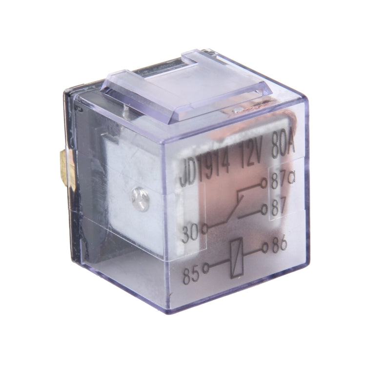 10 PCS JD-1914 80 AMP 12V Waterproof Car Auto Five Plugs Relay - Relays by buy2fix | Online Shopping UK | buy2fix