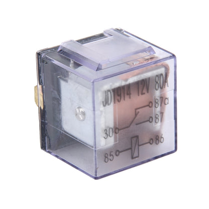 10 PCS JD-1914 80 AMP 12V Waterproof Car Auto Five Plugs Relay - Relays by buy2fix | Online Shopping UK | buy2fix