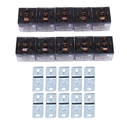 10 PCS JD-1914 80 AMP 12V Waterproof Car Auto Five Plugs Relay - Relays by buy2fix | Online Shopping UK | buy2fix