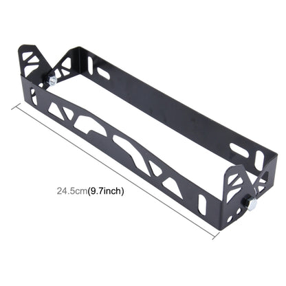 Car Auto Universal Aluminum Alloy Modified License Plate Frame Holder(Black) by buy2fix