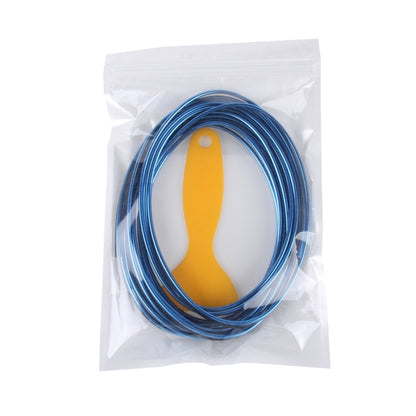 5m Flexible Trim For DIY Automobile Car Interior Exterior Moulding Trim Decorative Line Strip with Film Scraper(Blue) by buy2fix