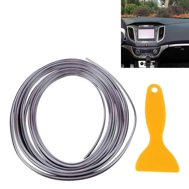 5m Flexible Trim For DIY Automobile Car Interior Exterior Moulding Trim Decorative Line Strip with Film Scraper(Silver) by buy2fix