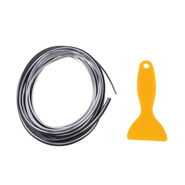5m Flexible Trim For DIY Automobile Car Interior Exterior Moulding Trim Decorative Line Strip with Film Scraper(Silver) by buy2fix