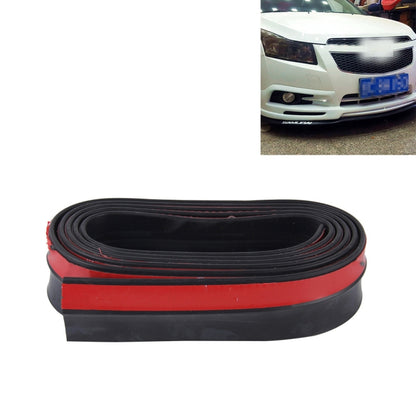Universal 2.5m Car Front Bumper Lip Splitter Spoiler Skirt Adhesive Protector(Black) by buy2fix