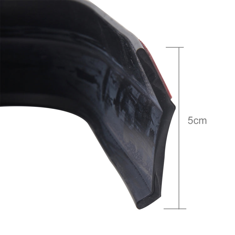 Universal 2.5m Car Front Bumper Lip Splitter Spoiler Skirt Adhesive Protector(Black) by buy2fix