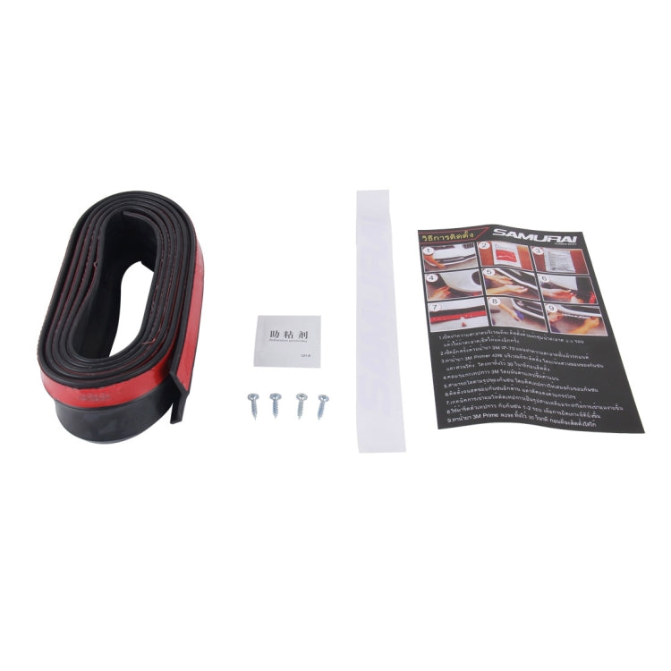 Universal 2.5m Car Front Bumper Lip Splitter Spoiler Skirt Adhesive Protector(Black) by buy2fix