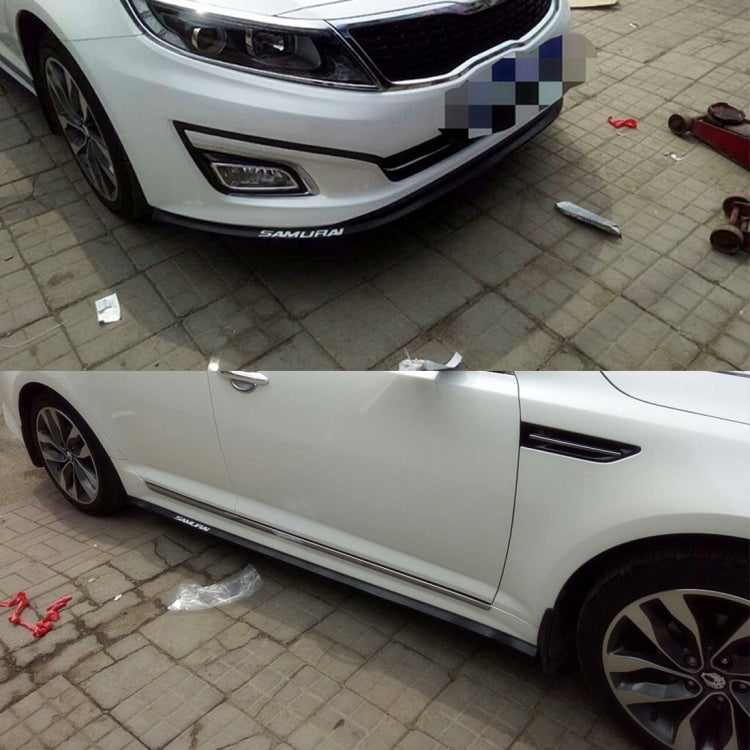 Universal 2.5m Car Front Bumper Lip Splitter Spoiler Skirt Adhesive Protector(Black) by buy2fix