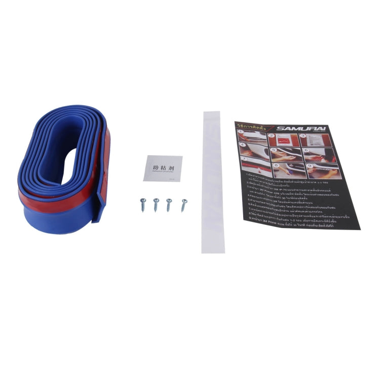 Universal 2.5m Car Front Bumper Lip Splitter Spoiler Skirt Adhesive Protector(Blue) by buy2fix