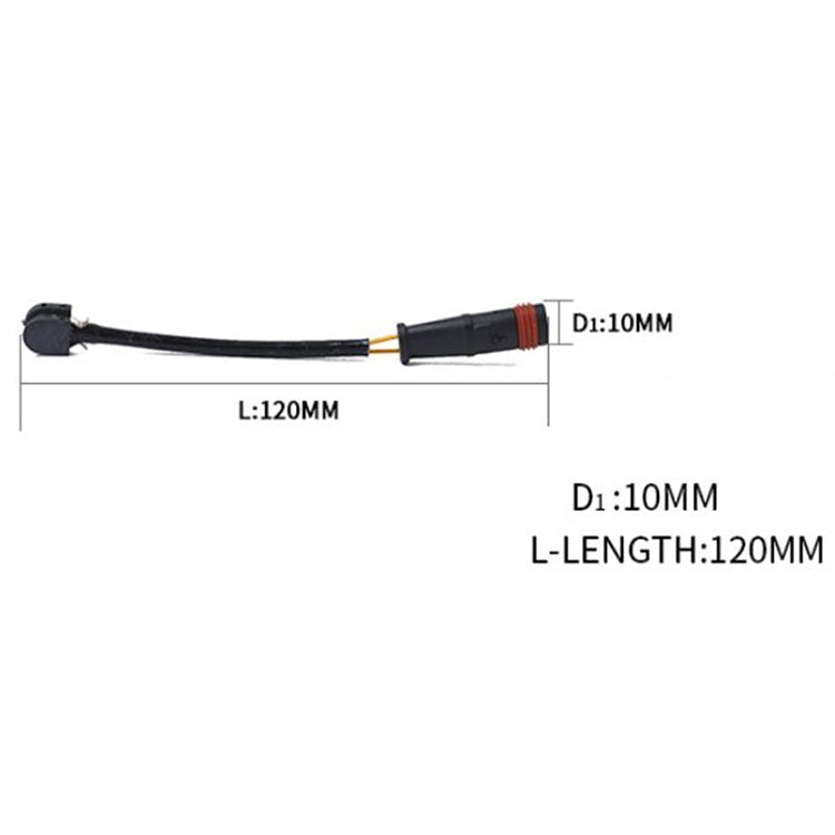 2 PCS Car Front Rear Brake Pad Sensor Cable 1715400617 for Mercedes-Benz R230 2001-2012 / W221 2005- - Brake System by buy2fix | Online Shopping UK | buy2fix