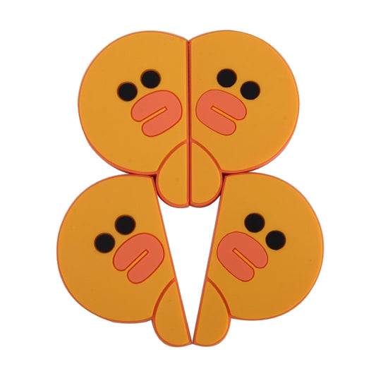 4 PCS Adoreable Duck Shape Cartoon Style PVC Car Auto Protection Anti-scratch Door Guard Decorative Sticker by buy2fix