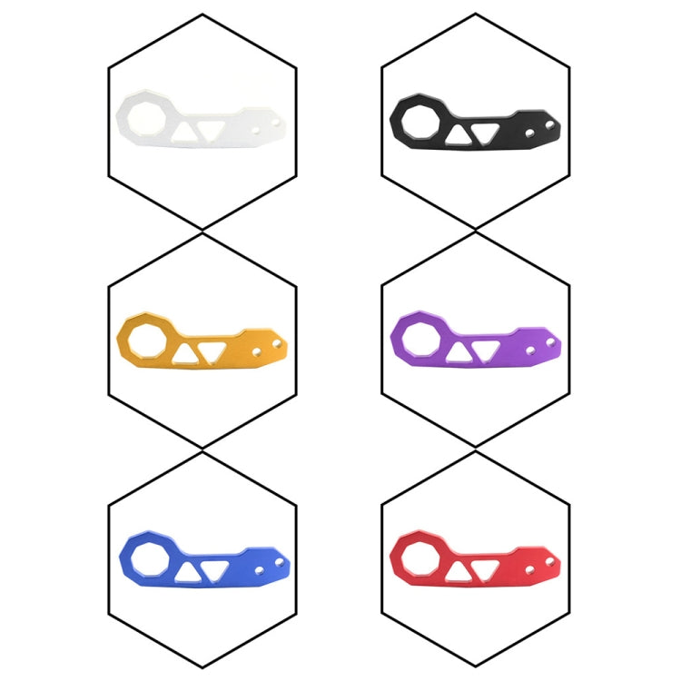 Aluminum Alloy Rear Tow Towing Hook Trailer Ring for Universal Car Auto with 2 x Screw Holes(Purple) by buy2fix