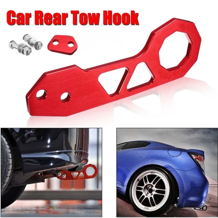 Aluminum Alloy Rear Tow Towing Hook Trailer Ring for Universal Car Auto with 2 x Screw Holes(Blue) by buy2fix