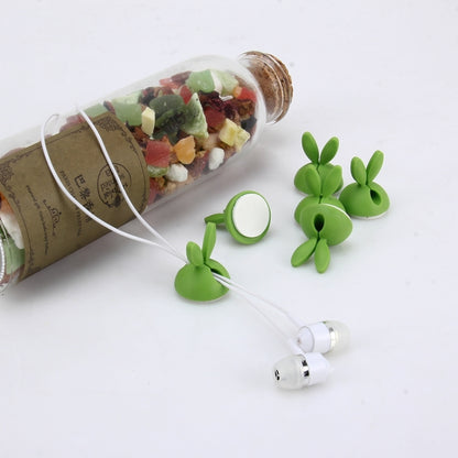 6 PCS CC-941 Rabbit Shape Single Hole Cable Clips Holder, Cable Management System and Cord Organizer Solution(Green) by buy2fix