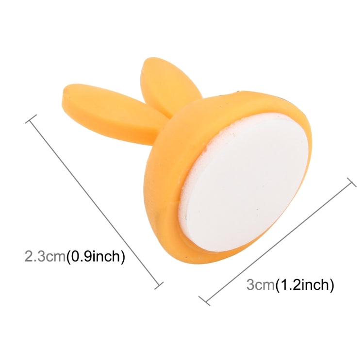 6 PCS CC-941 Rabbit Shape Single Hole Cable Clips Holder, Cable Management System and Cord Organizer Solution(Yellow) by buy2fix