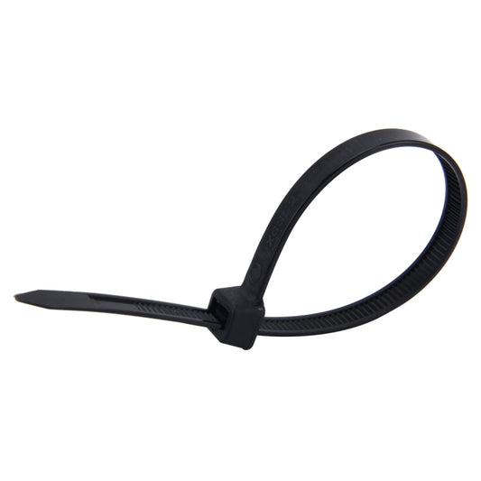 100pcs /Pack 8mm*200mm Nylon Cable Ties(Black) - Booster Cable & Clip by buy2fix | Online Shopping UK | buy2fix