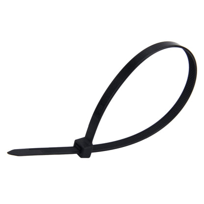 250 PCS 8mm*300mm Nylon Cable Ties(Black) - Booster Cable & Clip by buy2fix | Online Shopping UK | buy2fix