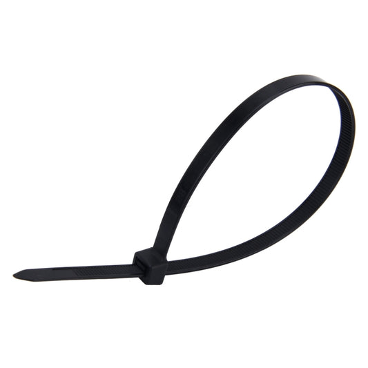 250 PCS 8mm*300mm Nylon Cable Ties(Black) - Booster Cable & Clip by buy2fix | Online Shopping UK | buy2fix