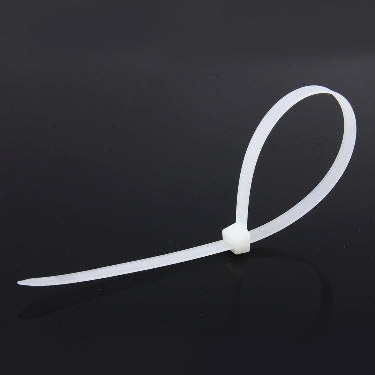 250 PCS 8mm*300mm Nylon Cable Ties(White) - Booster Cable & Clip by buy2fix | Online Shopping UK | buy2fix