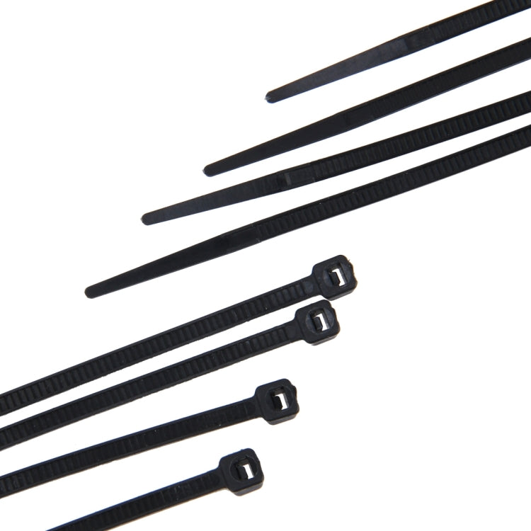 500pcs /Pack 4mm*300mm Nylon Cable Ties - Booster Cable & Clip by buy2fix | Online Shopping UK | buy2fix