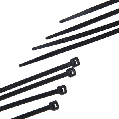 500pcs /Pack 4mm*300mm Nylon Cable Ties - Booster Cable & Clip by buy2fix | Online Shopping UK | buy2fix