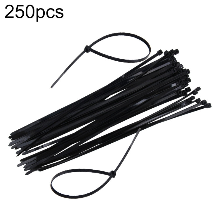 250pcs /Pack 5mm*300mm Nylon Cable Ties(Black) - Booster Cable & Clip by buy2fix | Online Shopping UK | buy2fix