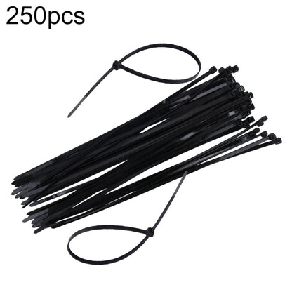 250pcs /Pack 5mm*300mm Nylon Cable Ties(Black) - Booster Cable & Clip by buy2fix | Online Shopping UK | buy2fix