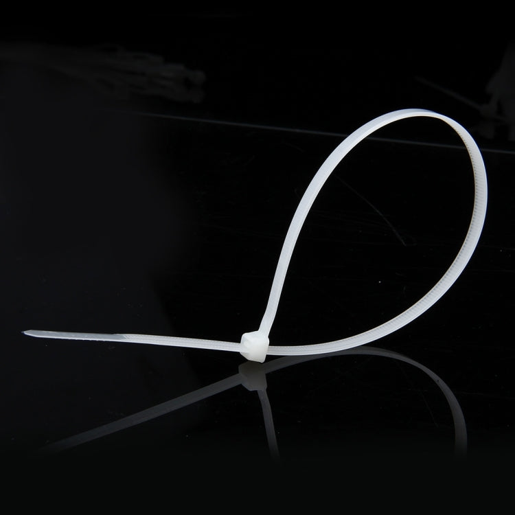 250pcs /Pack 5mm*300mm Nylon Cable Ties(White) - Booster Cable & Clip by buy2fix | Online Shopping UK | buy2fix