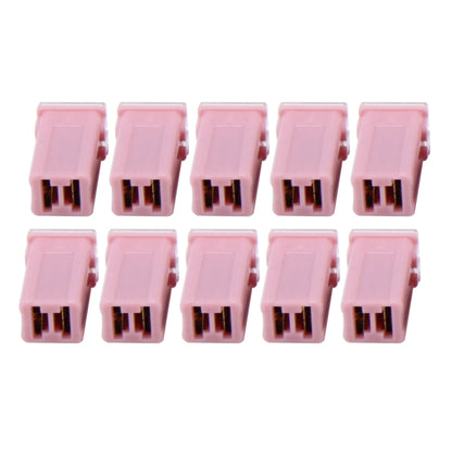 10 PCS Vehicle Car Plastic Shell Straight Female Terminal Push in Blade Cartridge PAL Fuse 30Amp 32V - Fuse by buy2fix | Online Shopping UK | buy2fix