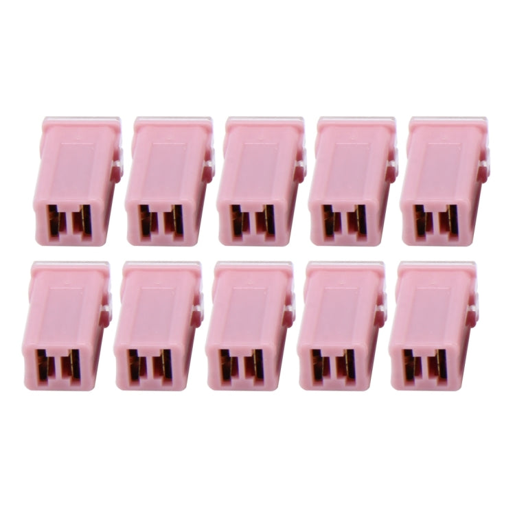 10 PCS Vehicle Car Plastic Shell Straight Female Terminal Push in Blade Cartridge PAL Fuse 30Amp 32V - Fuse by buy2fix | Online Shopping UK | buy2fix