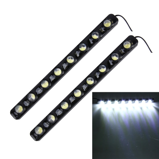 2 PCS 8W 240 LM 6000K DRL Daytime Running Light with 8 SMD-5050 Lamps, DC 12V(White Light) - Running Lights by buy2fix | Online Shopping UK | buy2fix