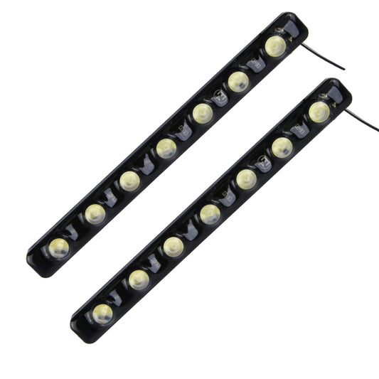 2 PCS 7W 210 LM 6000K DRL Daytime Running Light with 7 SMD-5050 Lamps, DC 12V(White Light) - Running Lights by buy2fix | Online Shopping UK | buy2fix
