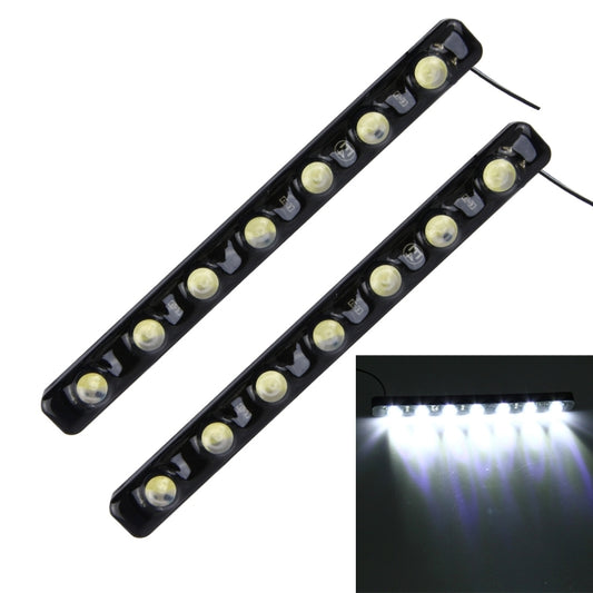 2 PCS 7W 210 LM 6000K DRL Daytime Running Light with 7 SMD-5050 Lamps, DC 12V(White Light) - Running Lights by buy2fix | Online Shopping UK | buy2fix