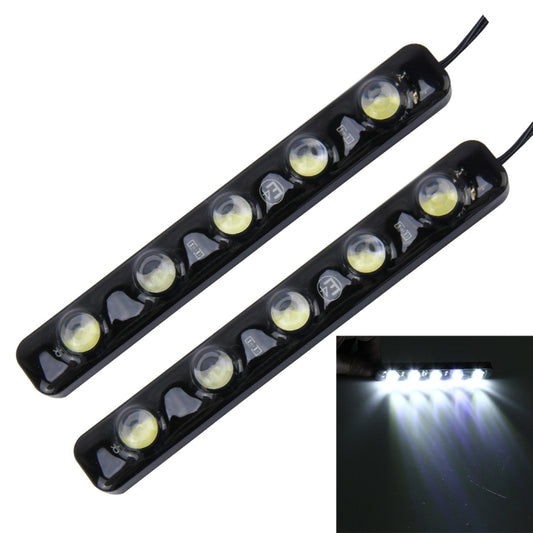 2 PCS 5W 150 LM 6000K DRL Daytime Running Light with 5 SMD-5050 Lamps, DC 12V(White Light) - Running Lights by buy2fix | Online Shopping UK | buy2fix