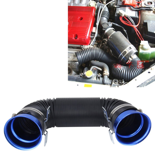 Car Auto Universal Tube Air Filter Adjustable Cold Air Injection Intake System Pipe Without Air Filter(Blue) - Air Intake System by buy2fix | Online Shopping UK | buy2fix