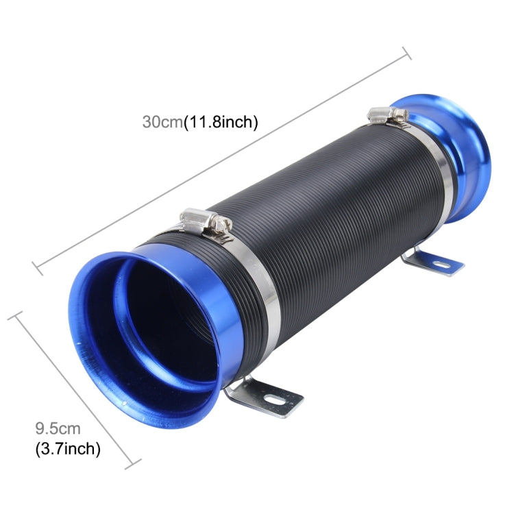 Car Auto Universal Tube Air Filter Adjustable Cold Air Injection Intake System Pipe Without Air Filter(Blue) - Air Intake System by buy2fix | Online Shopping UK | buy2fix