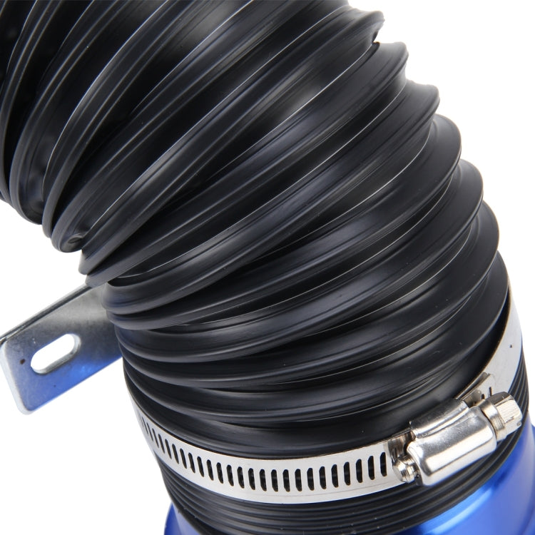 Car Auto Universal Tube Air Filter Adjustable Cold Air Injection Intake System Pipe Without Air Filter(Blue) - Air Intake System by buy2fix | Online Shopping UK | buy2fix