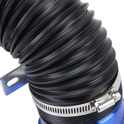 Car Auto Universal Tube Air Filter Adjustable Cold Air Injection Intake System Pipe Without Air Filter(Blue) - Air Intake System by buy2fix | Online Shopping UK | buy2fix