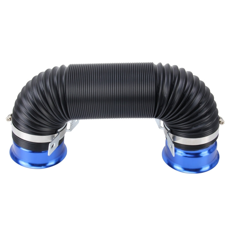 Car Auto Universal Tube Air Filter Adjustable Cold Air Injection Intake System Pipe Without Air Filter(Blue) - Air Intake System by buy2fix | Online Shopping UK | buy2fix