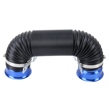 Car Auto Universal Tube Air Filter Adjustable Cold Air Injection Intake System Pipe Without Air Filter(Blue) - Air Intake System by buy2fix | Online Shopping UK | buy2fix