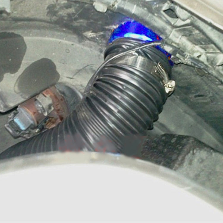 Car Auto Universal Tube Air Filter Adjustable Cold Air Injection Intake System Pipe Without Air Filter(Blue) - Air Intake System by buy2fix | Online Shopping UK | buy2fix