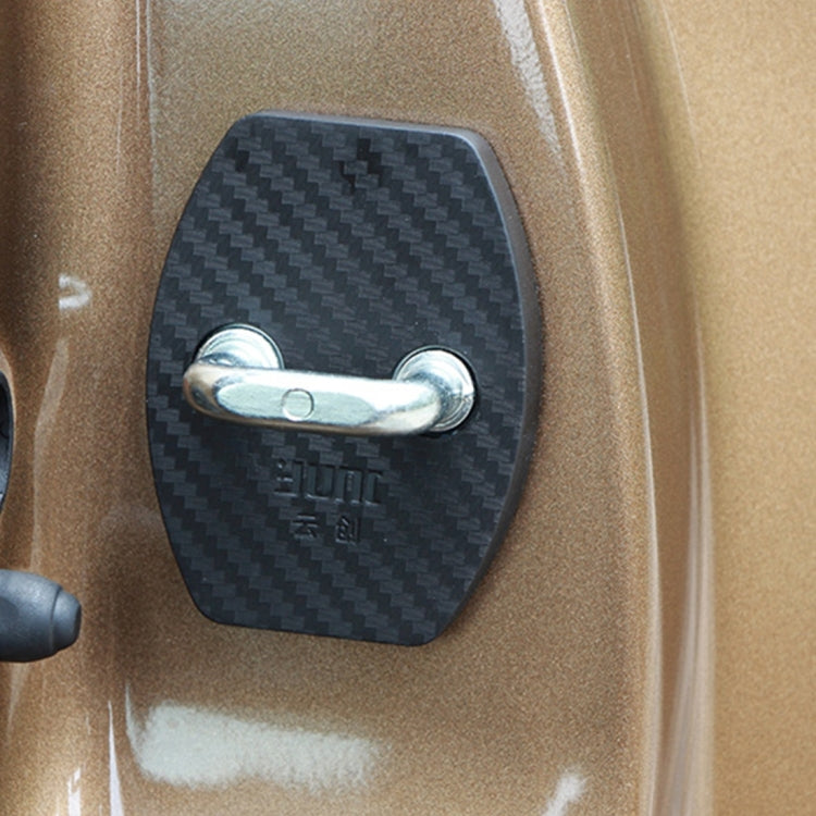 4 PCS Car Door Lock Buckle Decorated Rust Guard Protection Cover for Aeolus A30 BYD Surui BYD Qin - Locks & Hasps by buy2fix | Online Shopping UK | buy2fix