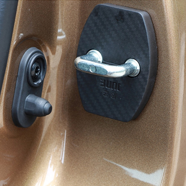 4 PCS Car Door Lock Buckle Decorated Rust Guard Protection Cover for Aeolus A30 BYD Surui BYD Qin - Locks & Hasps by buy2fix | Online Shopping UK | buy2fix